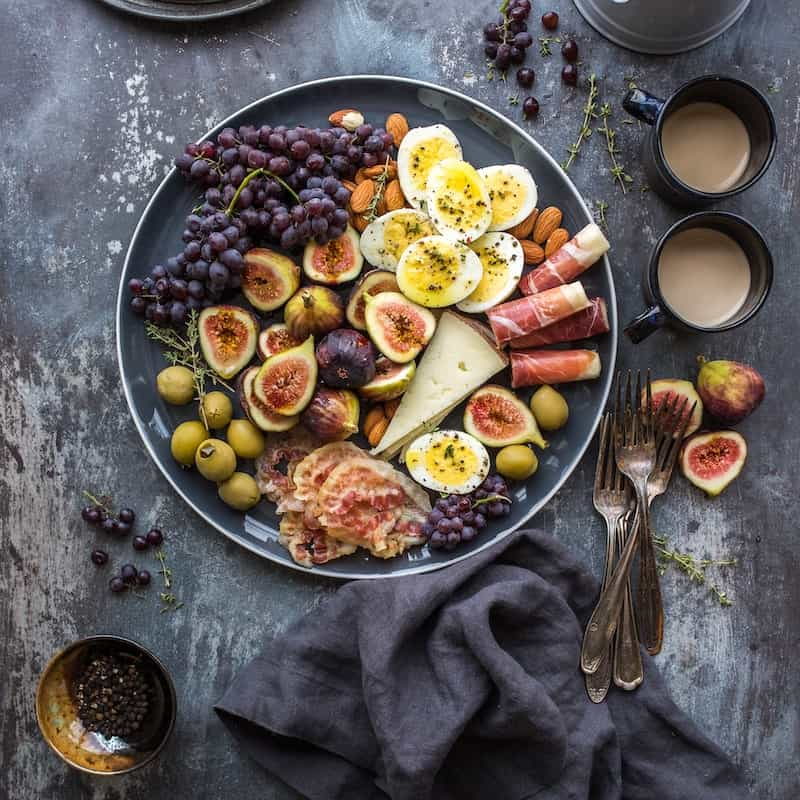 Third photo of beautifully arranged food